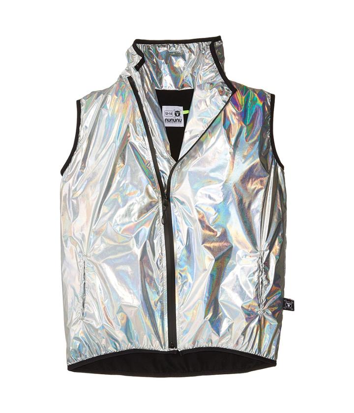 Nununu Nylon Vest (little Kids/big Kids) (silver) Boy's Vest