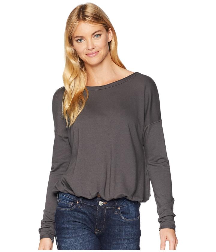 Lamade Hannah Cross-back Top (raven) Women's Clothing