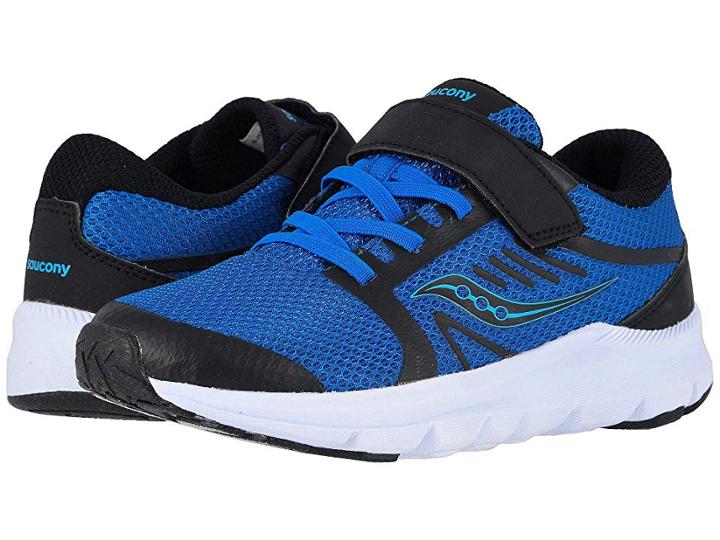 Saucony Kids Inferno Lite A/c (little Kid/big Kid) (black/blue) Boy's Shoes
