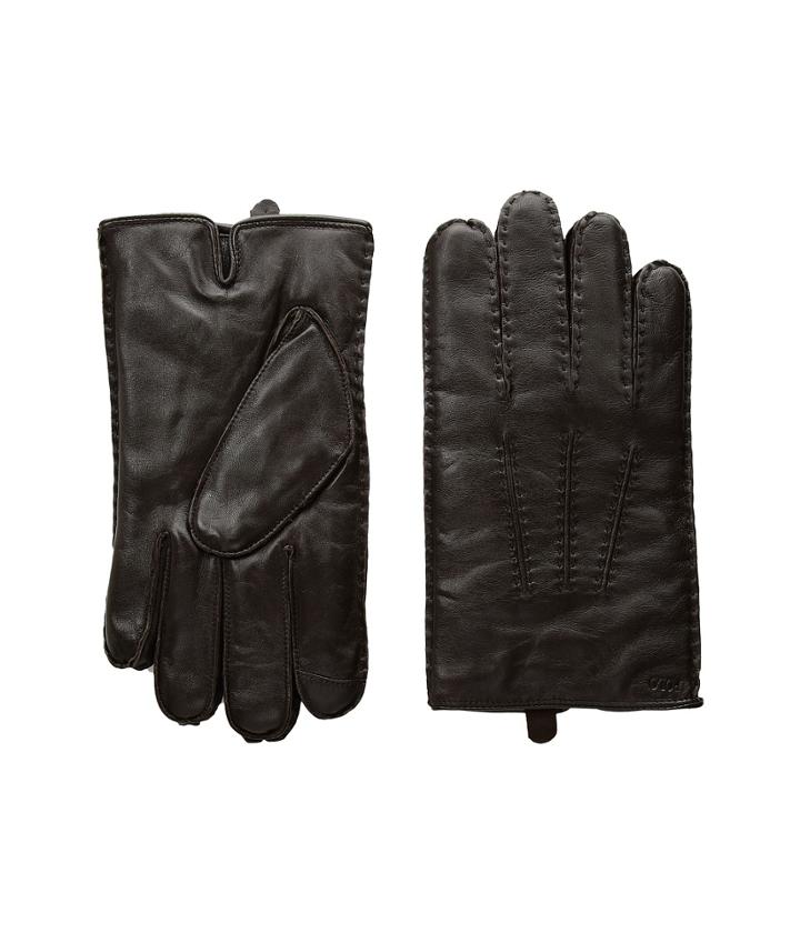 Polo Ralph Lauren Classic Cashmere Lined Touch Gloves (circuit Brown) Extreme Cold Weather Gloves