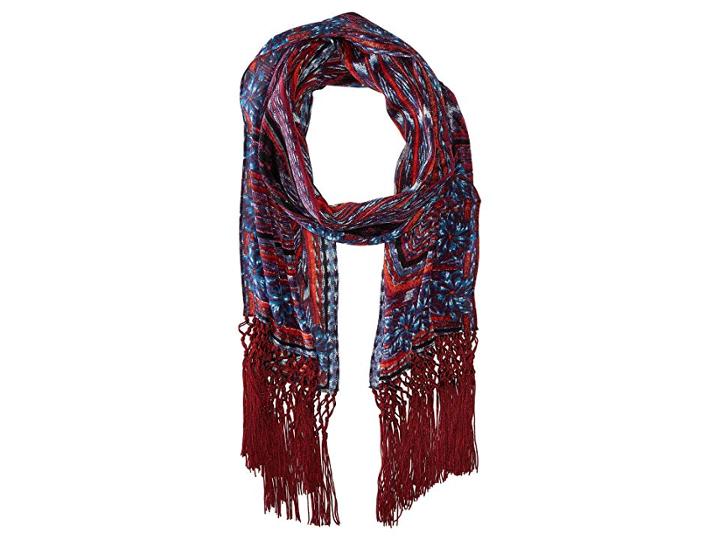 Bcbgmaxazria Aztec Weave Oblong (cranberry) Scarves