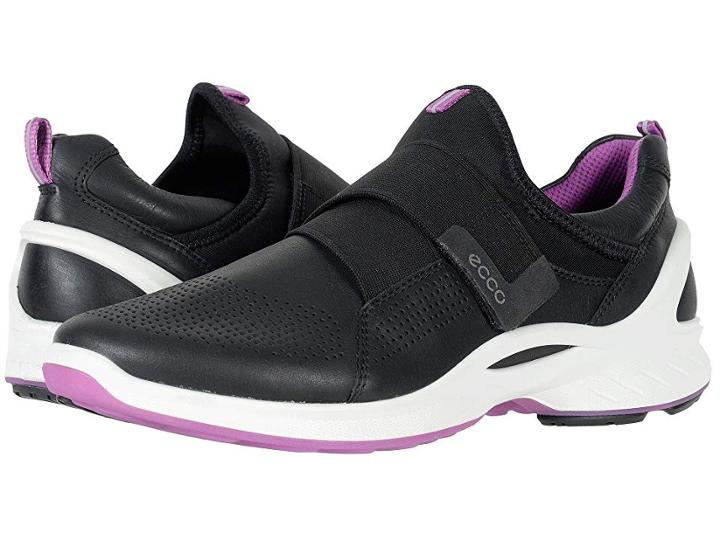 Ecco Biom Fjuel Band (black/black Yak Leather Textile) Women's Shoes