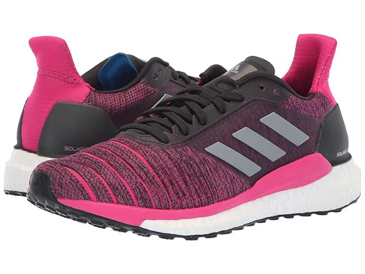 Adidas Running Solar Glide (carbon/grey Three/real Magenta) Women's Shoes