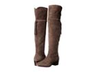 Frye Clara Tassel Over-the-knee (elephant Oiled Suede) Women's Boots