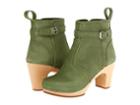 Swedish Hasbeens High Heeled Jodhpur (gypsie Green Nubuck) Women's Pull-on Boots