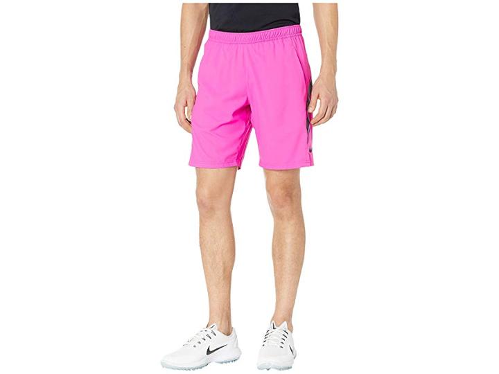 Nike Nikecourt Dry Shorts 9 (active Fuchsia/oil Grey/oil Grey) Men's Shorts