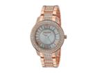 Steve Madden Ladies Roman Numeral Round Alloy Band Watch Smw173 (rose Gold) Watches