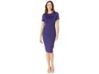 Alexia Admor Scuba Midi Sheath Dress (astral Aura Blue) Women's Dress