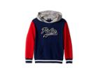 Polo Ralph Lauren Kids Color Blocked French Terry Hoodie (little Kids/big Kids) (spring Navy) Boy's Sweatshirt