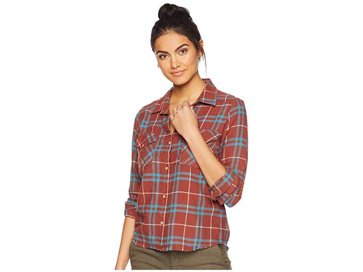 Rvca In A Haze Long Sleeve (henna) Women's Clothing