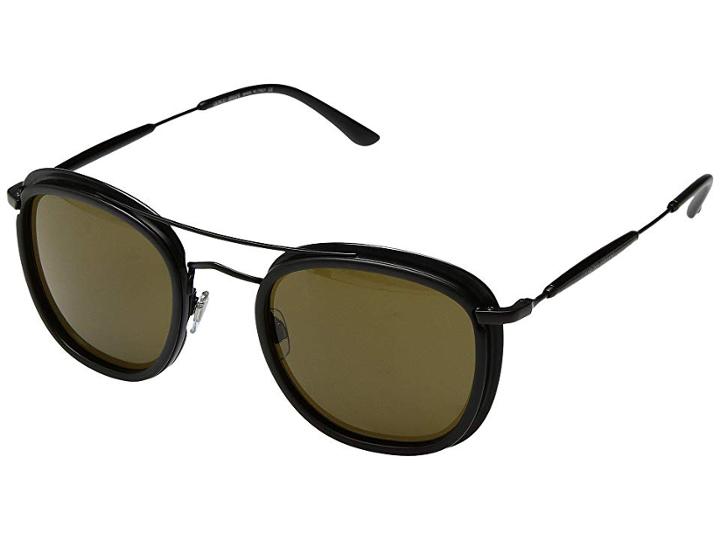 Giorgio Armani 0ar6054 (matte Black/brown) Fashion Sunglasses