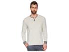 True Grit Soho Long Sleeve Soft Heather Grey Slub Terry Henely Sweatshirt (heather Grey) Men's Sweatshirt