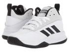 Adidas Kids Ilation Mid Basketball (little Kid/big Kid) (white/black/grey) Boys Shoes
