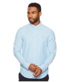 Original Penguin New Long Sleeve Oxford Stretch Shirt (dresden Blue) Men's Long Sleeve Button Up