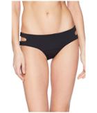 The Bikini Lab Solid Cutout Hipster Bikini Bottom (black) Women's Swimwear