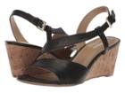 Tahari Sally (black Calf Leather) Women's Wedge Shoes