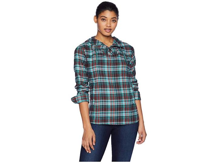 Marmot Shelley Midweight Flannel Long Sleeve (mallard Green) Women's Sweater