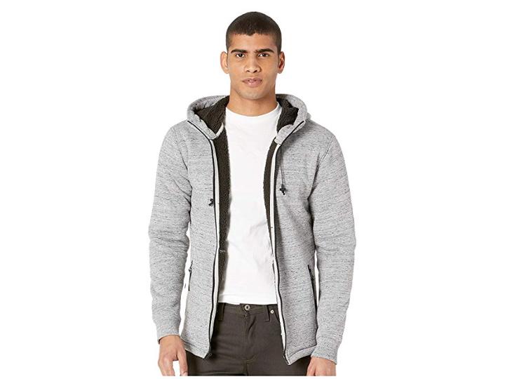 Quiksilver Kurow Polar Sherpa (light Grey Heather) Men's Sweatshirt