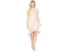 Vince Camuto Lace Sleeveless Bodycon Dress With Ruffle Flounce Hem (blush) Women's Dress