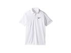 Nike Kids Court Dry Tennis Polo (little Kids/big Kids) (white/black) Boy's Clothing