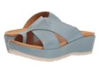 Kork-ease Baja Sport (light Blue Full Grain Leather) Women's Sandals