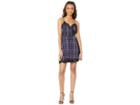 Cupcakes And Cashmere Ivan Plaid Wrap Dress (moon Shadow) Women's Dress