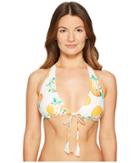 Kate Spade New York Capistrano Beach #57 Halter String Bikini Top W/ Removable Soft Cups (white) Women's Swimwear