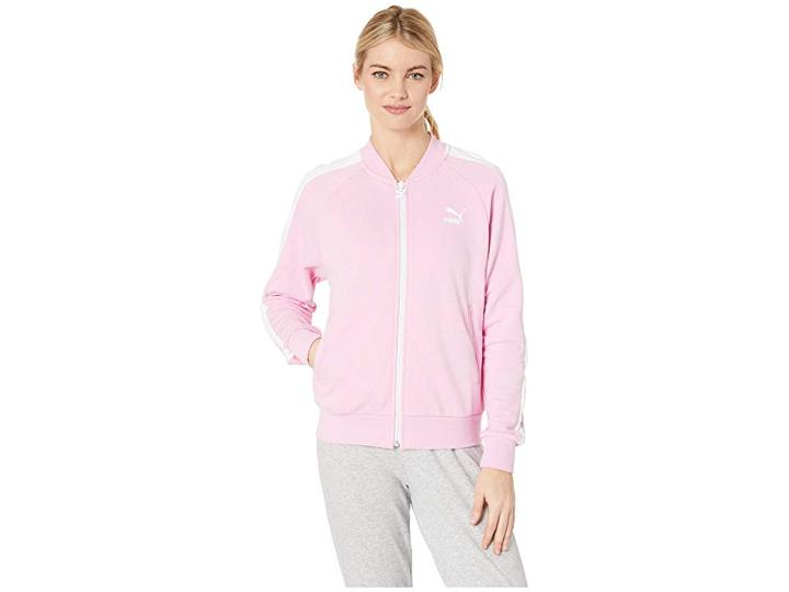 Puma Classics T7 Track Jacket Ft (pale Pink) Women's Clothing
