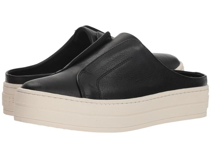 J/slides Hara (black Leather) Women's Shoes