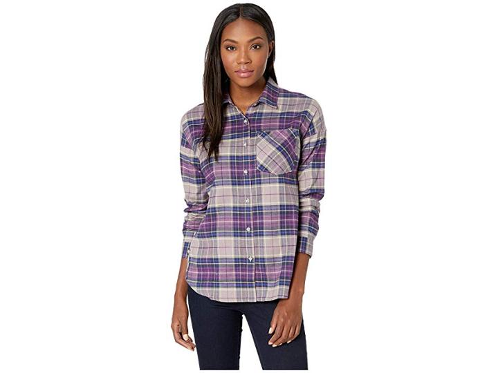 Mountain Hardwear Karseetm Long Sleeve Shirt (cosmos Purple) Women's Long Sleeve Button Up