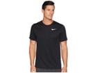 Nike Run Top Short Sleeve (black/black) Men's Clothing