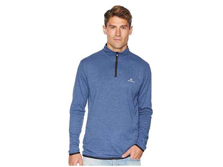 Quiksilver Waterman Sea Explorer High Neck Pullover (orion Blue Heather) Men's Clothing