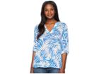 Tommy Bahama Fronds With Benefits Pullover (cobalt Sea) Women's Clothing