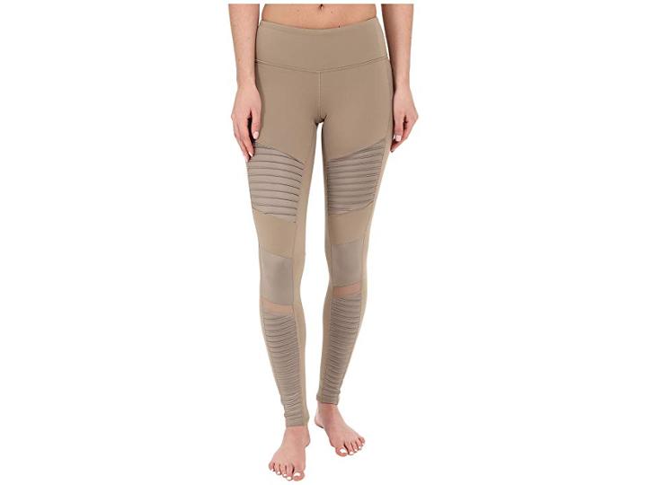 Alo Moto Leggings (gravel/gravel Glossy) Women's Casual Pants