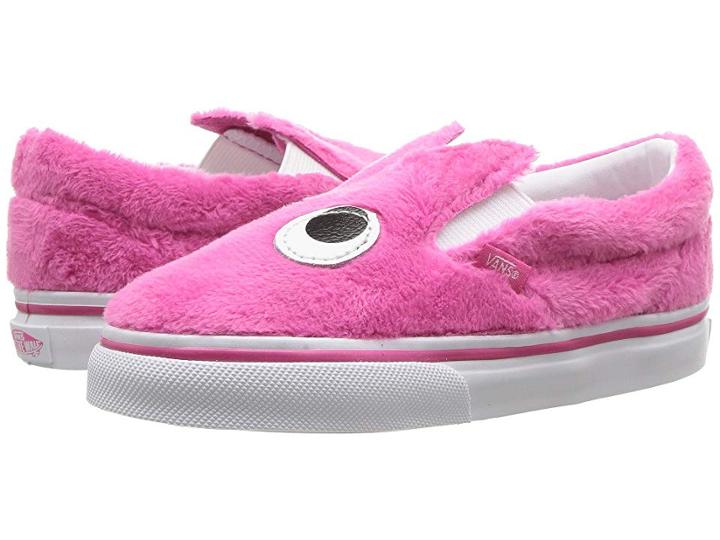 Vans Kids Slip-on Friend (infant/toddler) ((party Fur) Magenta/true White) Girls Shoes