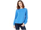 Lilla P Pocket Sweatshirt In Loose Knit Slub (riviera) Women's Sweatshirt
