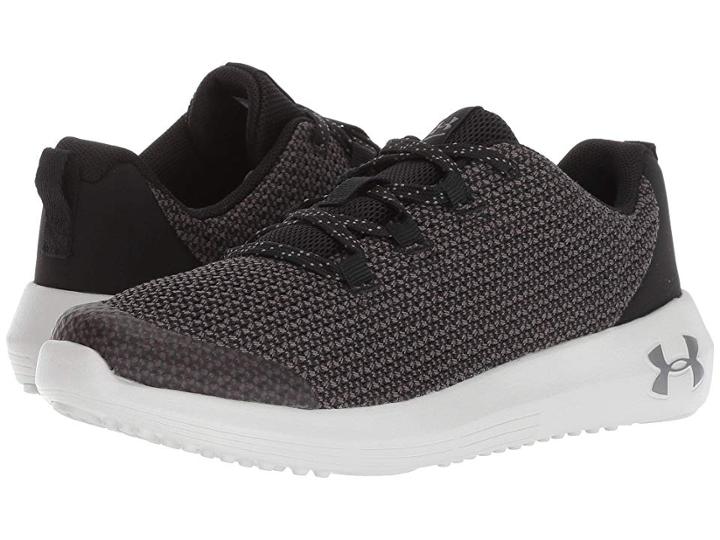 Under Armour Kids Ua Bps Ripple (little Kid) (black/elemental/metallic Gunmetal) Boys Shoes