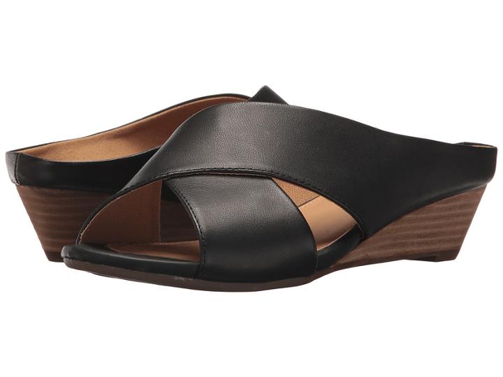 Me Too Sandi (black Sheep Burnish Vachetta) Women's Wedge Shoes