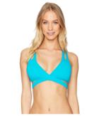 Becca By Rebecca Virtue Color Code Wrap Top (arcadia) Women's Swimwear