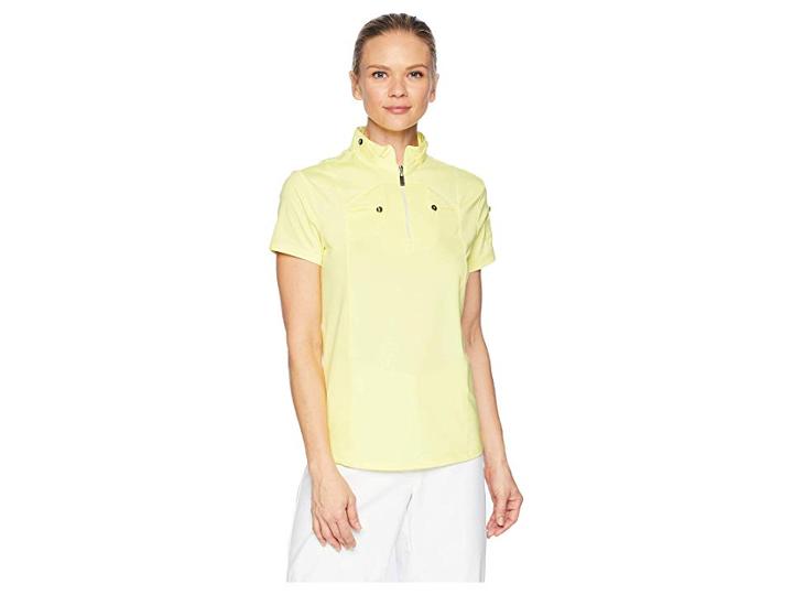 Jamie Sadock Short Sleeve Top (bananarama Yellow) Women's Clothing