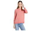 Lilla P Long Sleeve Jewel Neck 100% Cashmere Sweater (sorbet/platinum) Women's Sweater