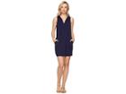 Tommy Bahama Pearl Split-neck Swim Dress Cover-up (mare Navy) Women's Swimwear
