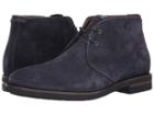 Aquatalia Carlos (navy Oiled Waxy Suede) Men's Lace-up Boots
