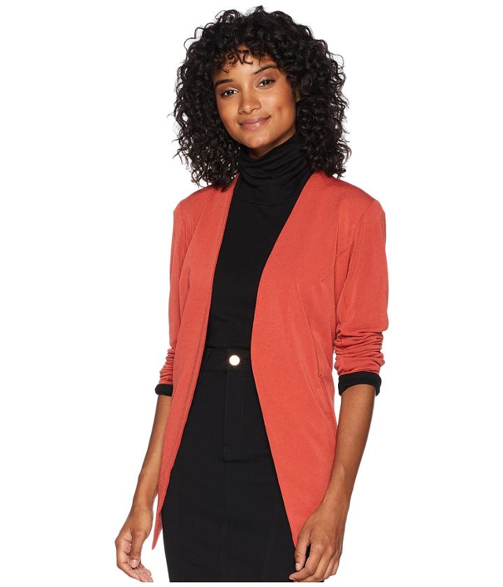 Bcbgeneration Tuxedo Blazer With Welts (cinnabar) Women's Jacket