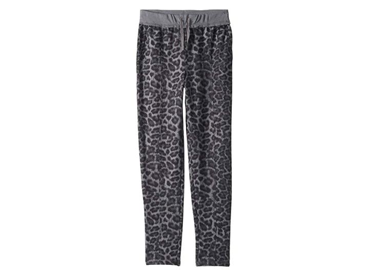 Splendid Littles Leopard Print Joggers (big Kids) (quiet Shade) Girl's Casual Pants