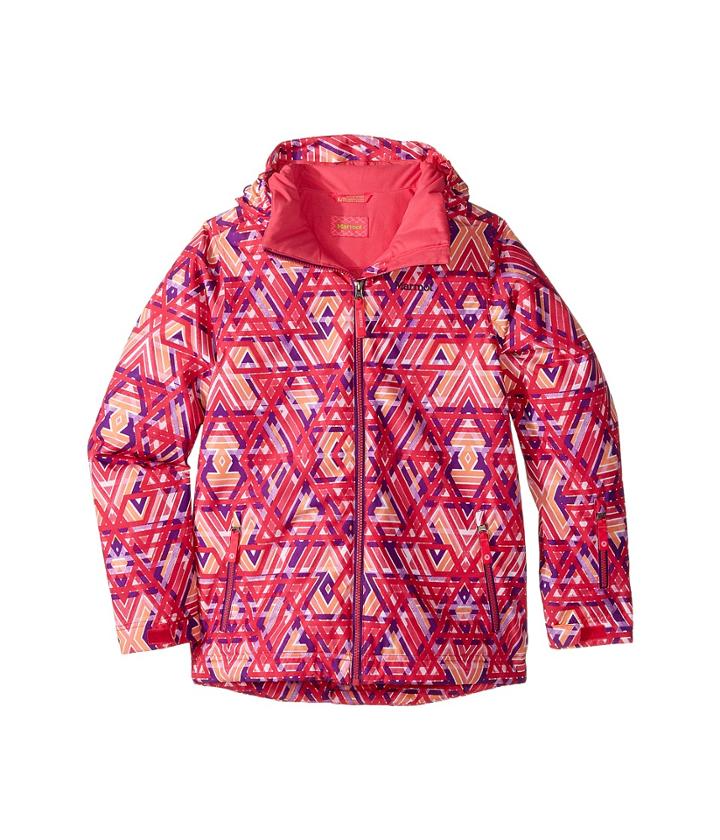 Marmot Kids Big Sky Jacket (little Kids/big Kids) (pink Lotus Geo) Girl's Coat