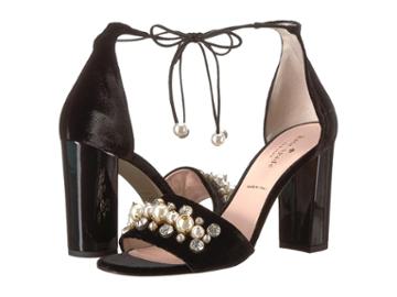 Kate Spade New York Iverna (black Velvet/kid Suede) Women's Shoes