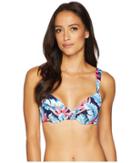 Tommy Bahama Palms Paradise Underwire Cup Bra (mare Navy) Women's Swimwear