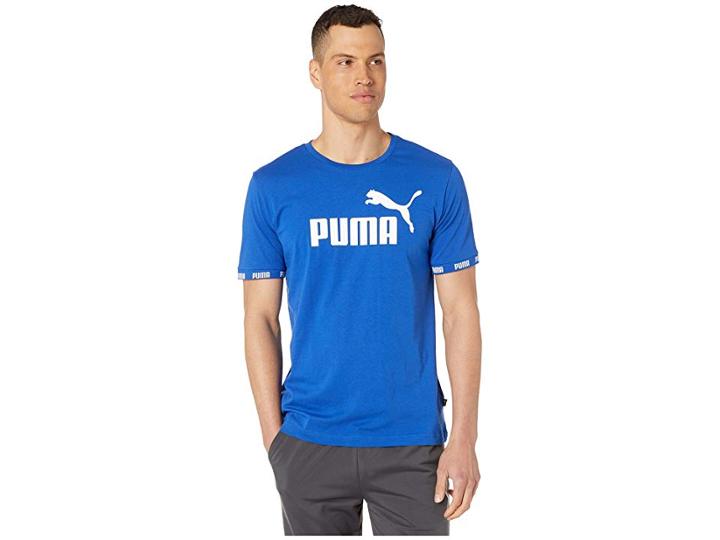 Puma Amplified Big Logo Tee (surf The Web) Men's T Shirt