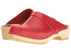 Swedish Hasbeens Swedish Husband (red) Women's Clog Shoes